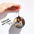 Custom Photo Music Keychain Music Box Bag Charm That Plays Music Without Cell Phone Family Gifts