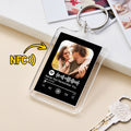 Custom NFC Music Keychain Custom Spotify Code Photo Keychain With Acrylic Shell