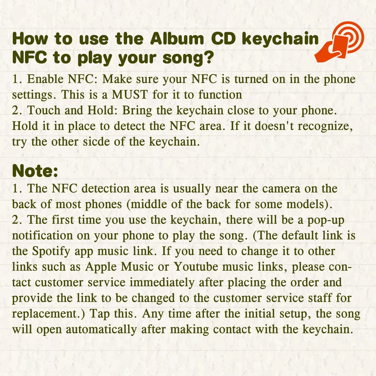 Custom NFC Music Keychain Custom Spotify Code Photo Keychain With Acrylic Shell