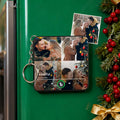 Personalized 4 Photo Music KeyChain Music Box Bag Charm That Plays Music Without Cell Phone Anniversary Gifts