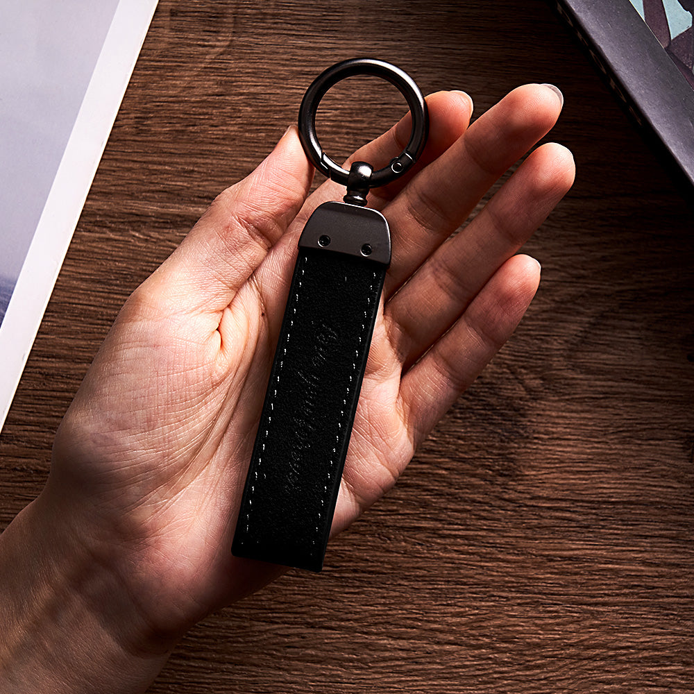 Custom Spotify Keychain Gift With Song BarCode Leather Keychain Gift For Her Boyfriend Girlfriend Gift