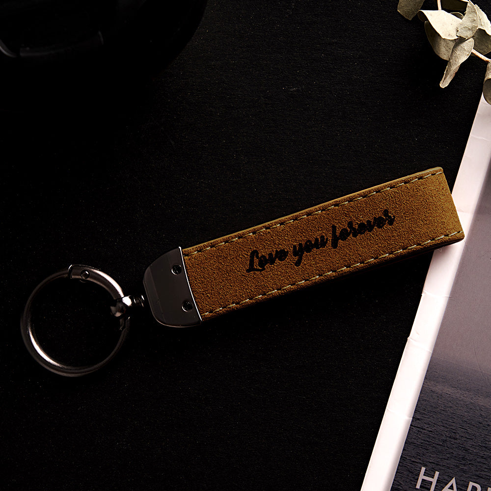 Custom Spotify Keychain Gift With Song BarCode Leather Keychain Gift For Her Boyfriend Girlfriend Gift