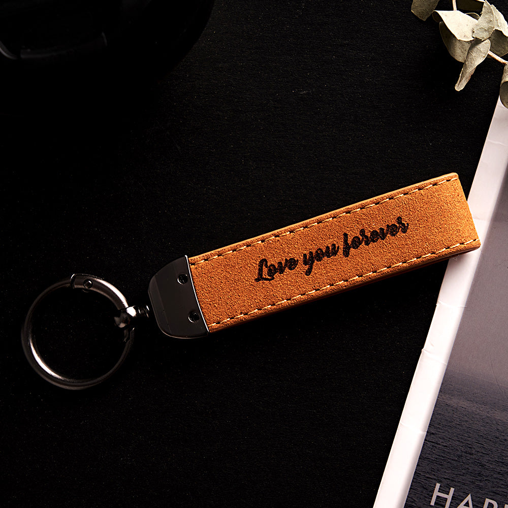 Custom Spotify Keychain Gift With Song BarCode Leather Keychain Gift For Her Boyfriend Girlfriend Gift