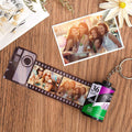 10 Pics Custom Photo Camera Roll Keychain Customized Photo Gifts for Family Green Color