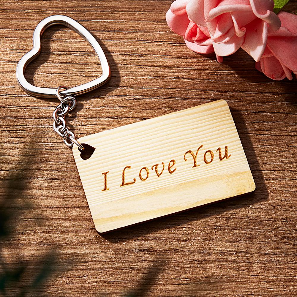 Custom Engraved Calendar Keychain Save the Date Keychain Valentine's Day Gift for Lover