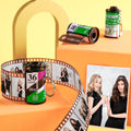 Scannable Spotify Code Film Keychain Spotify Photo Engraved Film Keychain Gifts for Him Green Color 15 Pics