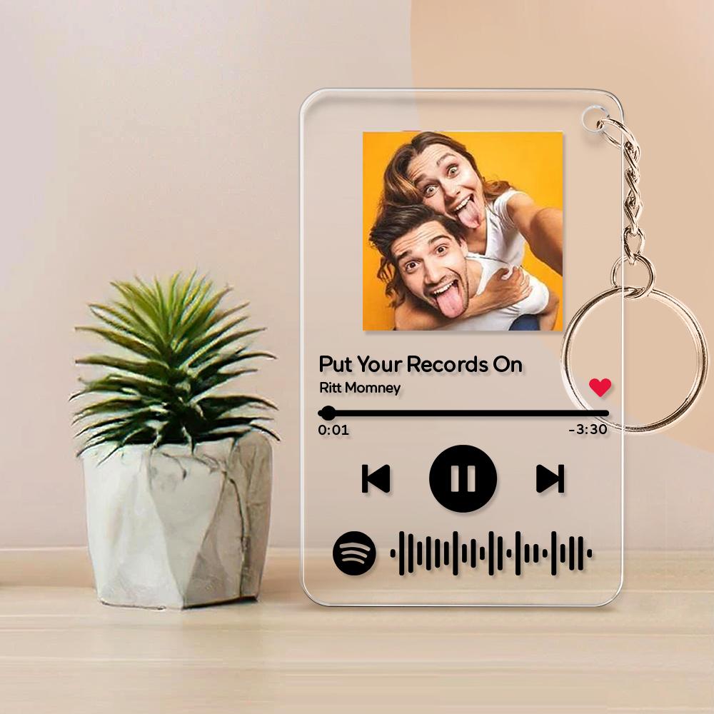 Custom Spotify Plaque Scannable Music Glass Night Light  Romantic Gift