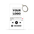 Scannable Spotify Code Plaque Keychain Music and Photo Acrylic, Song Keychain Gifts 2.1in*3.4in (5.4*8.6cm) Gifts for Employees