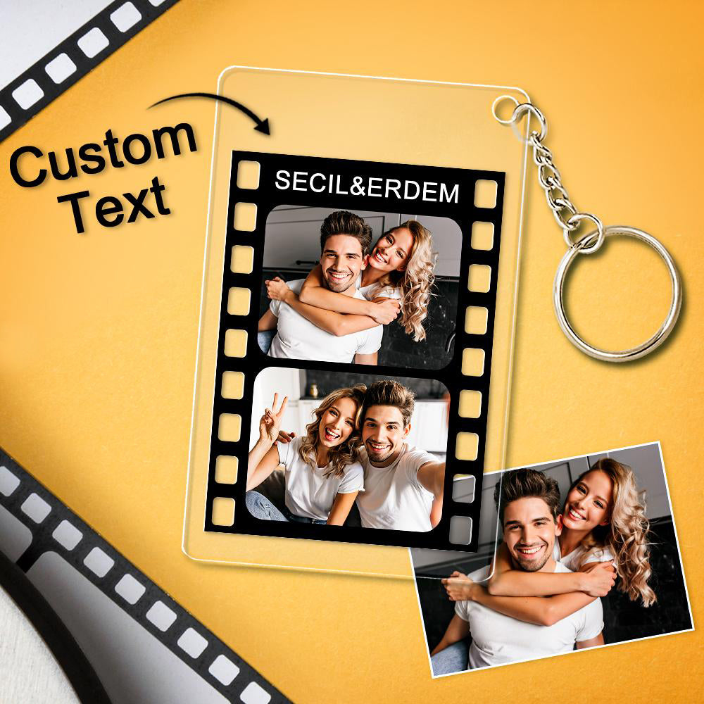 Custom Key Chains with 2 Personalized Photo