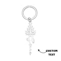 Custom Engraved Name Keychain Christmas Tree Keyring Gift for Her