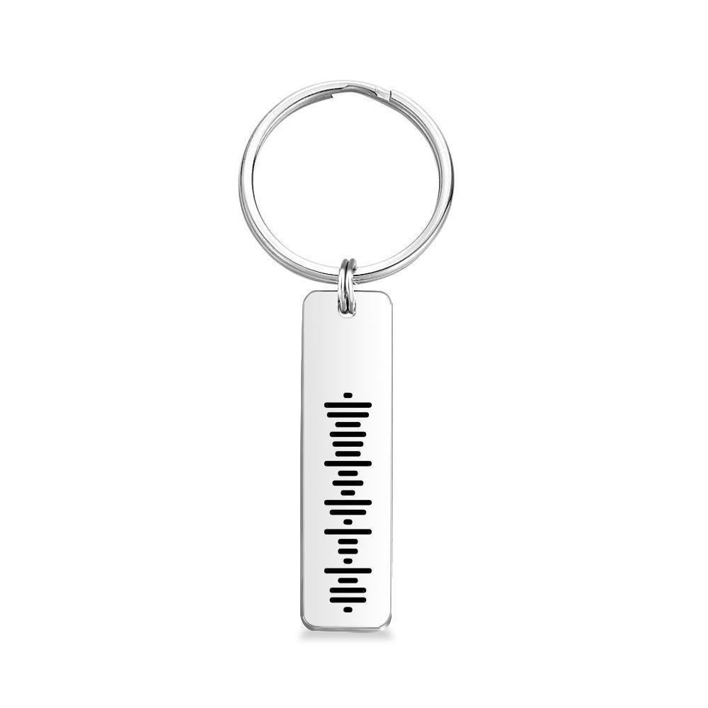 Scannable Music Code Keychain, Custom Music Song Keychains Gift
