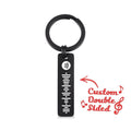 Scannable Spotify Code Keychain, Custom Music Song Keychains Rose Gold Color Gifts for Her Double Sided