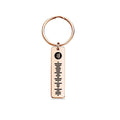 Scannable Spotify Code Keychain, Custom Music Song Keychains Rose Gold Color Gifts for Her