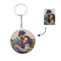 Custom Photo Wooden Keychain Sweet Light Keychain Gift for Her