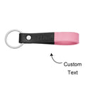 Custom Engraved Keychain Multicolor Leather Keychain Anniversary Gift for Her