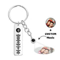 Custom Projection Spotify Code Keychain Metal Keychain Funny Keychain Christmas Gift for Her