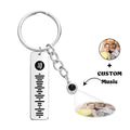 Custom Projection Spotify Code Keychain Metal Keychain Funny Keychain Mother's Day Gift For Mom