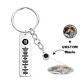 Custom Projection Spotify Code Keychain Metal Keychain Funny Keychain Gift for Her