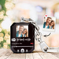 Scannable Spotify Code Keychain, Photo Engraved Custom Music, Song Keychain Christmas Gifts for Him Valentine's Day Gifts