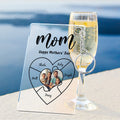 Engraved Name Plaque For Mother's Day Custom Photo Keychain Best NightLight Gift For Mom