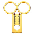 Scannable Custom Spotify Code Keychain Engraved Custom Music Song Keychain Gifts for Couple's Golden