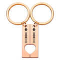Scannable Custom Spotify Code Keychain Engraved Custom Music Song Keychain Gifts for Her/Him Rose Gold