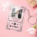 Personalized Spotify Code Keychain Acrylic Music Board Plaque Couple Photo Gift