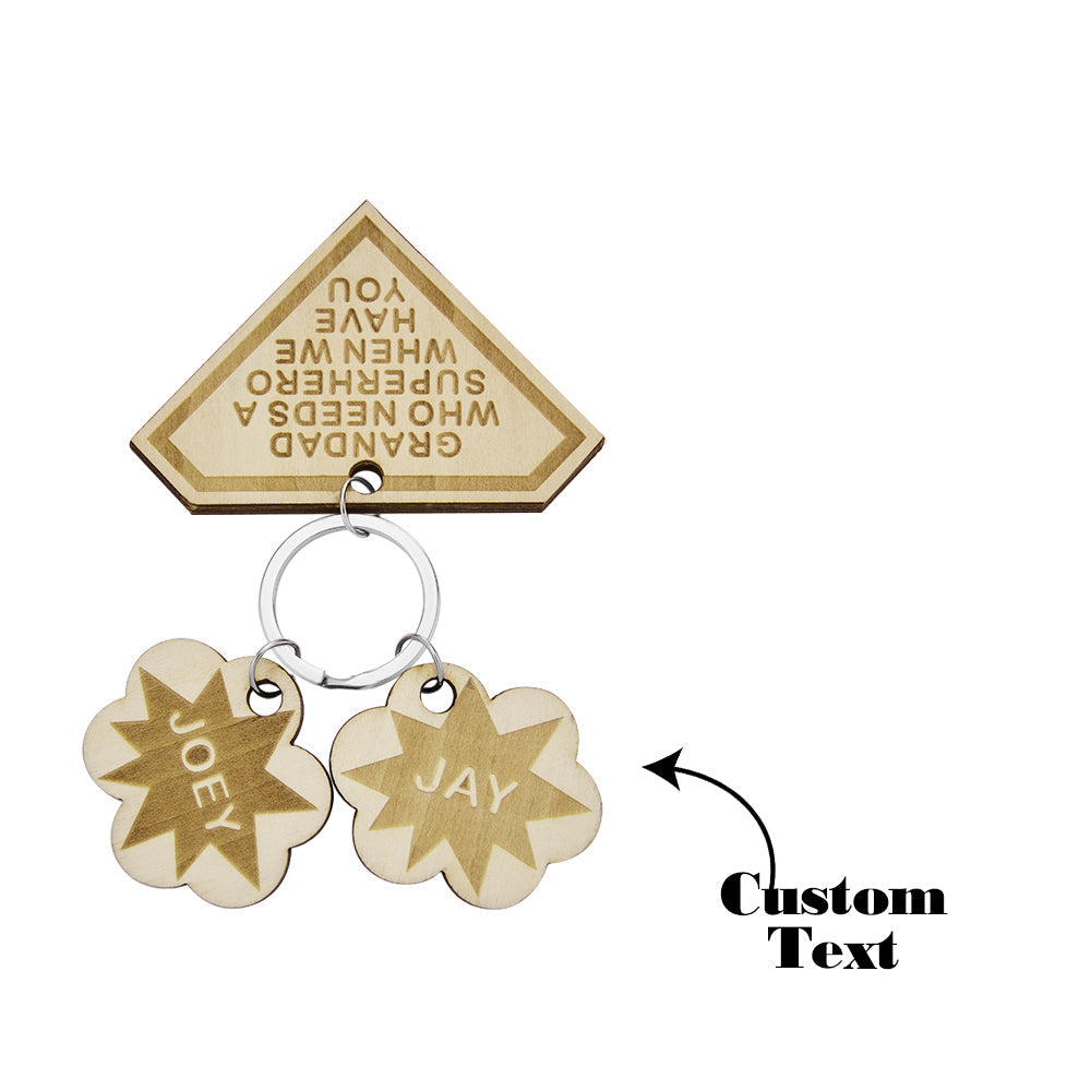 Custom Engraved Keychain Custom Name Diamond Family Gifts