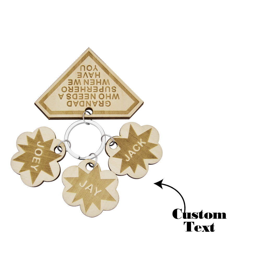 Custom Engraved Keychain Custom Name Diamond Family Gifts