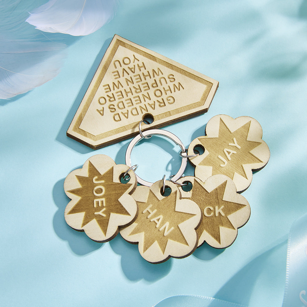 Custom Engraved Keychain Custom Name Diamond Family Gifts