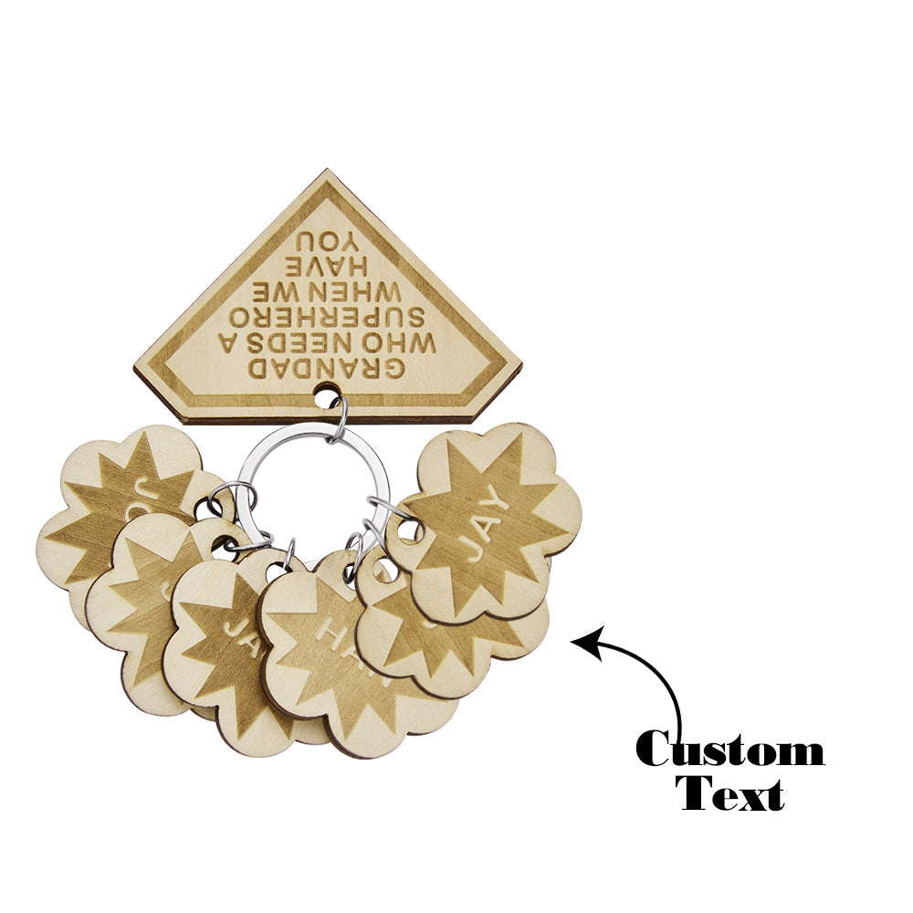 Custom Engraved Keychain Custom Name Diamond Family Gifts