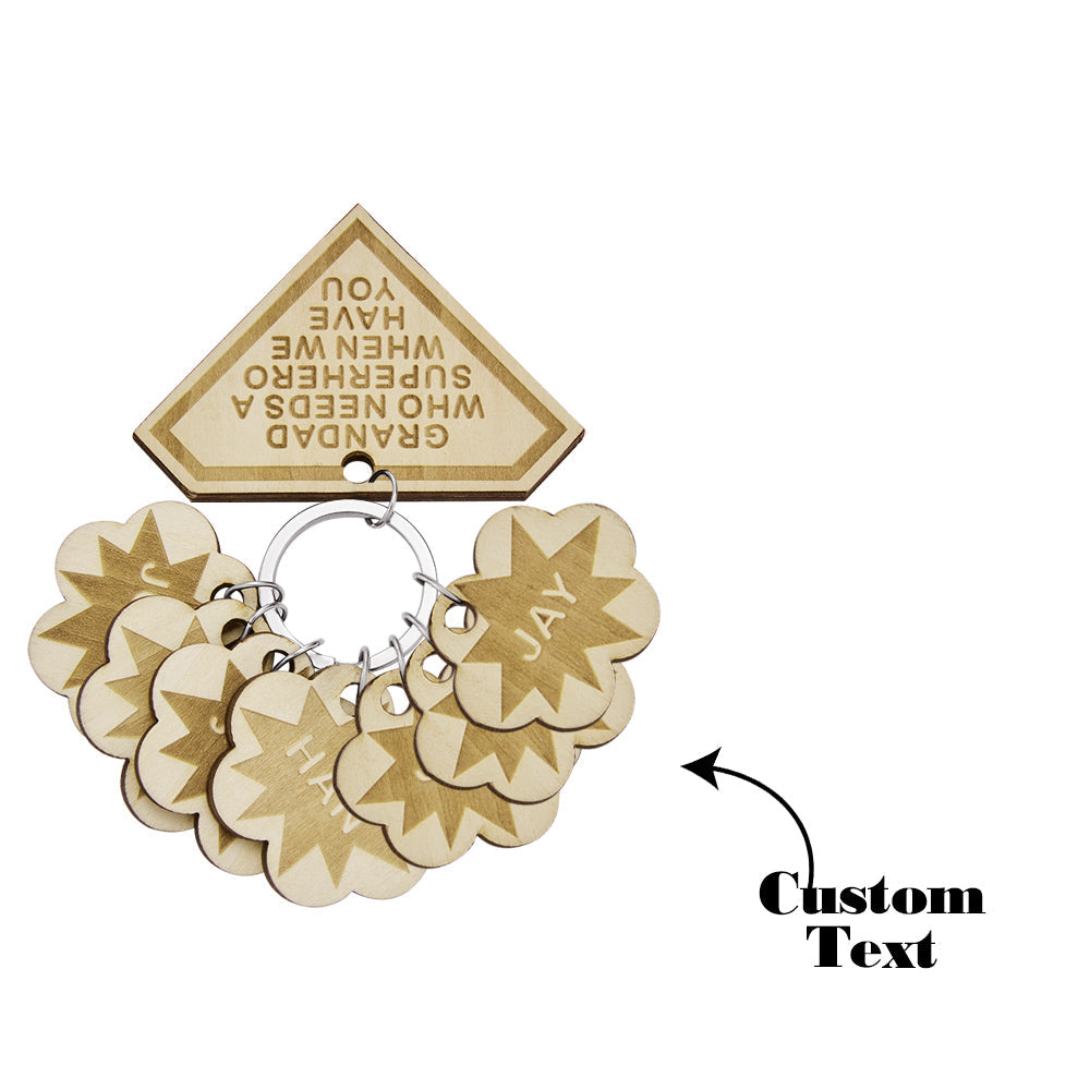 Custom Engraved Keychain Custom Name Diamond Family Gifts