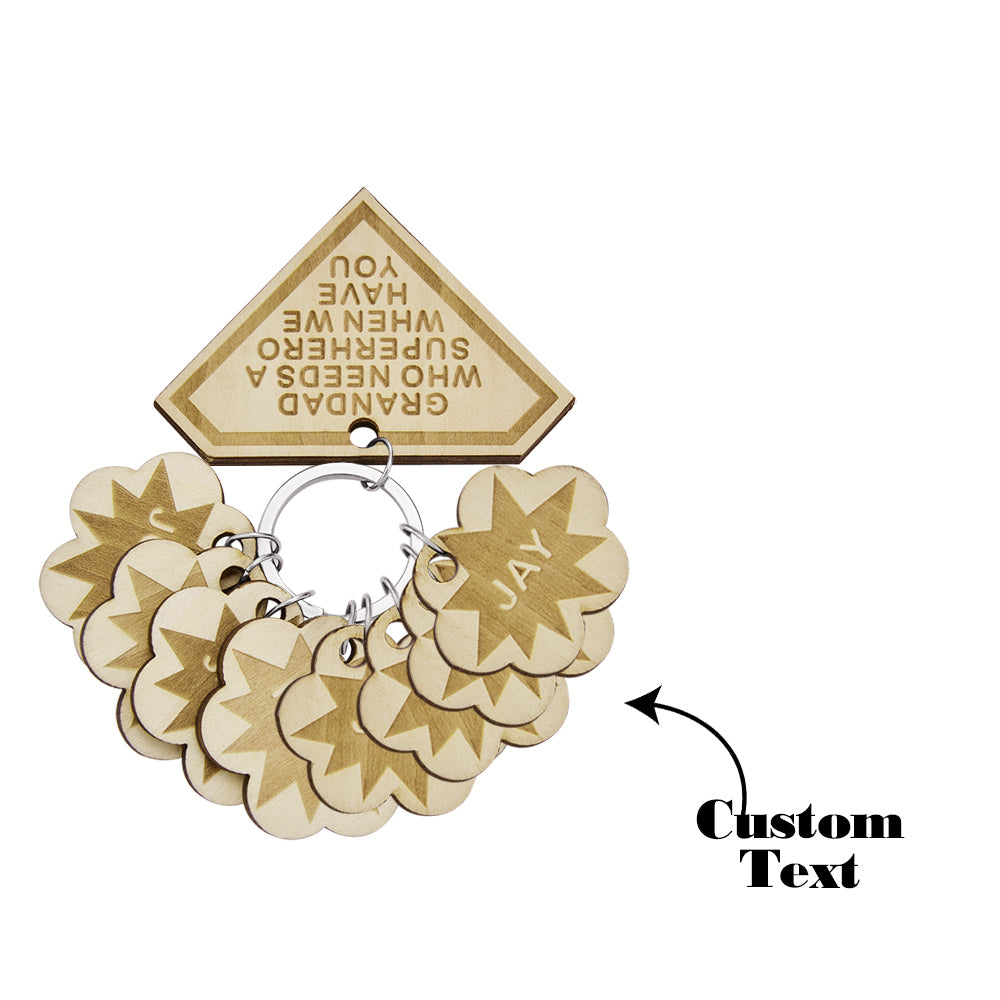 Custom Engraved Keychain Custom Name Diamond Family Gifts