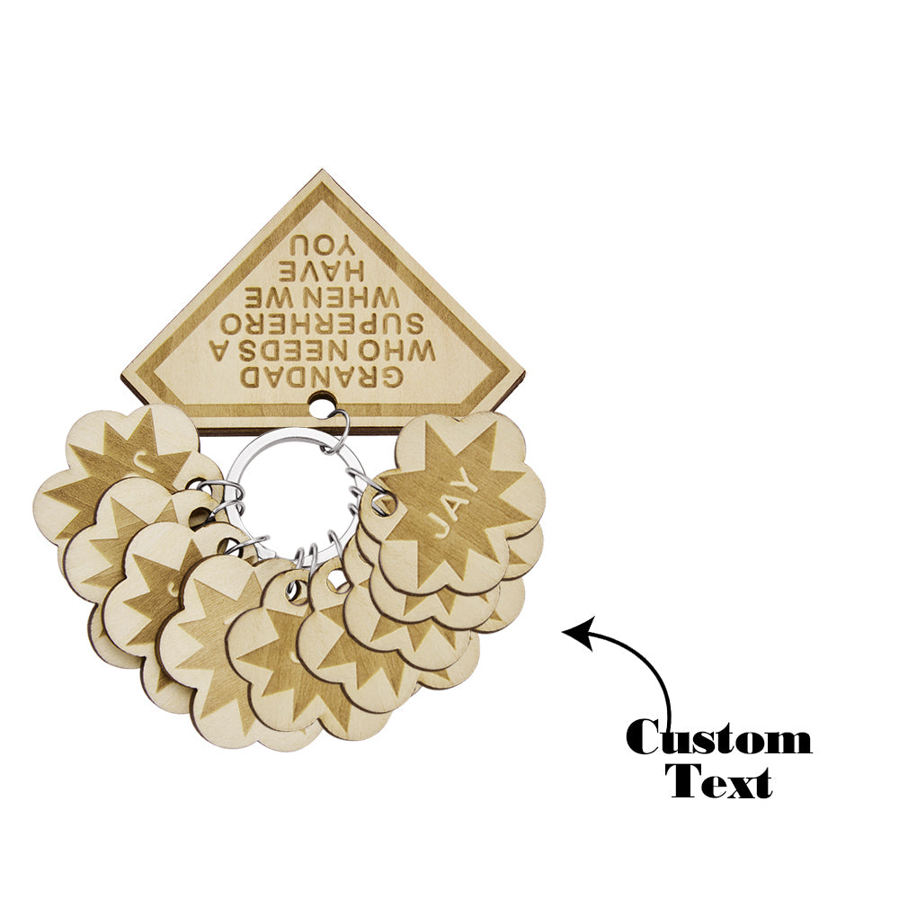 Custom Engraved Keychain Custom Name Diamond Family Gifts