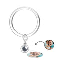 Custom Photo Projection Keychain Personalized Key Ring Exquisite Father's Day Gifts