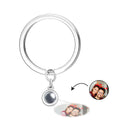Custom Photo Projection Keychain Personalized Key Ring Exquisite Christmas Gifts For Couple