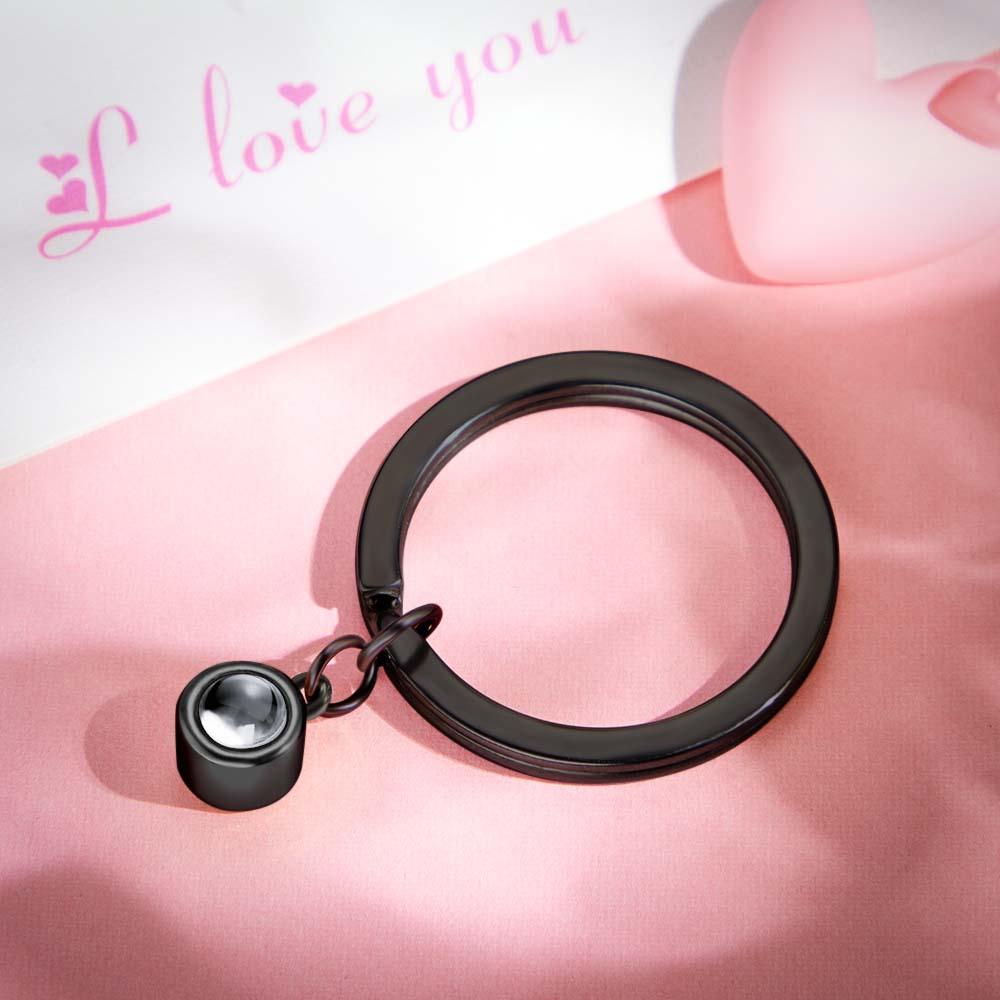Custom Photo Projection Keychain Personalized Key Ring Exquisite Mother's Day Gifts For Her