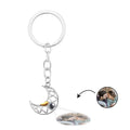 Custom Photo Projection Keychain Sun and Moon Couple Commemorative Gifts