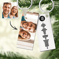 Photo Keychain With Spotify Code Keychain Gifts For Valentine's Day Unique Design