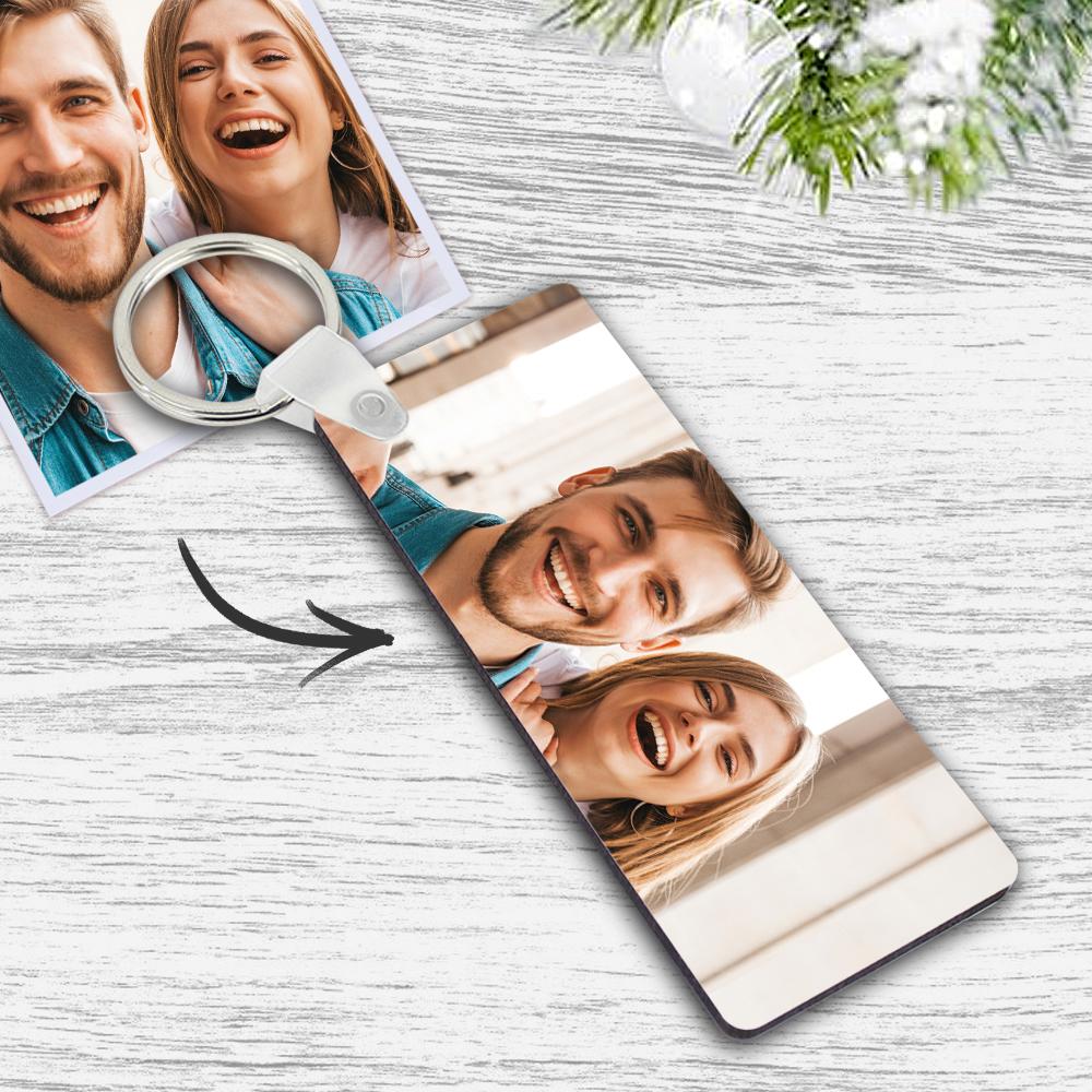 Photo Keychain With Spotify Code Keychain Gifts For Valentine's Day Unique Design