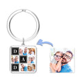 Custom Square Keychain Pass Image Father's Day Gift