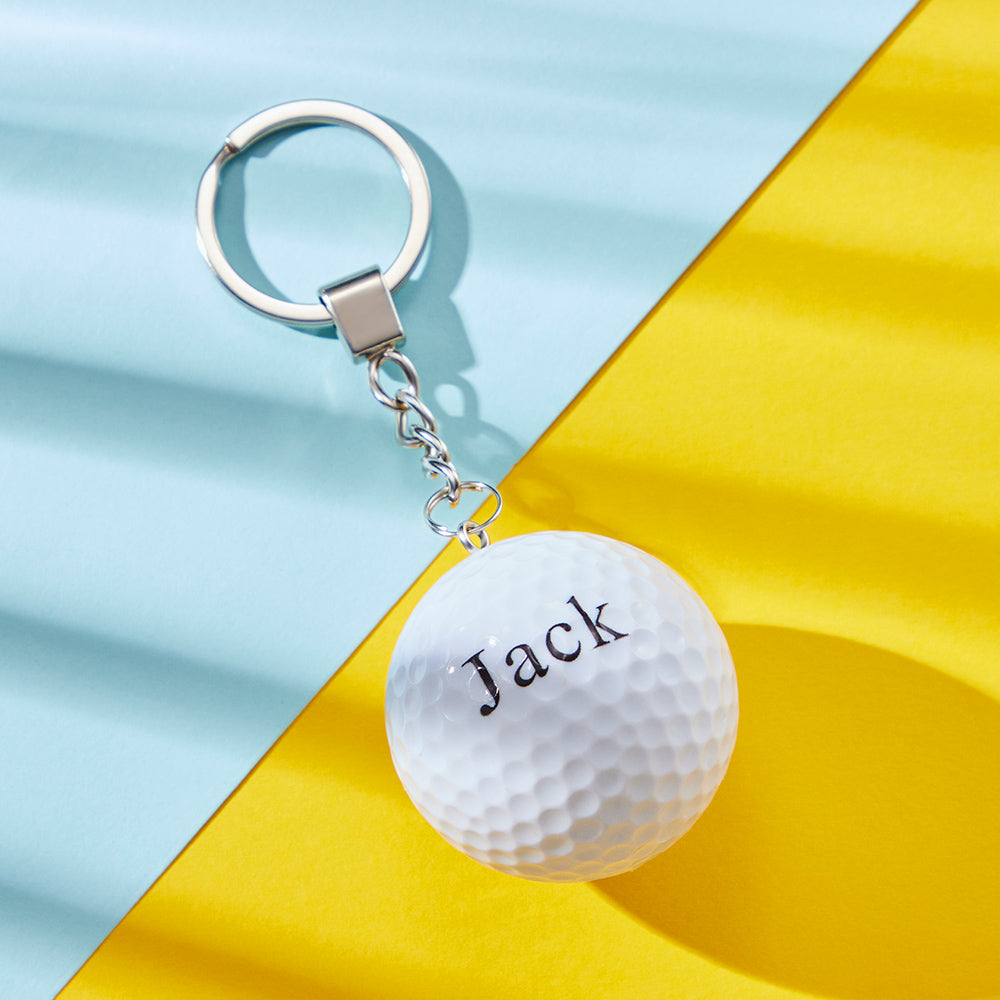 Custom Engraved Keychain Golf Creative Sport Gifts