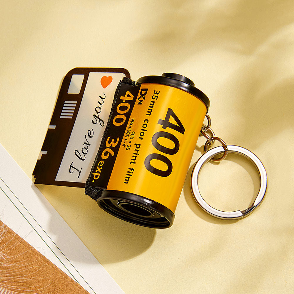 Custom Camera Roll Keychain Personalized Film Keychain Gifts For Lover