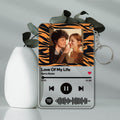 Custom Scannable Spotify Code Keychains Acrylic Music Animal Texture Style Gifts