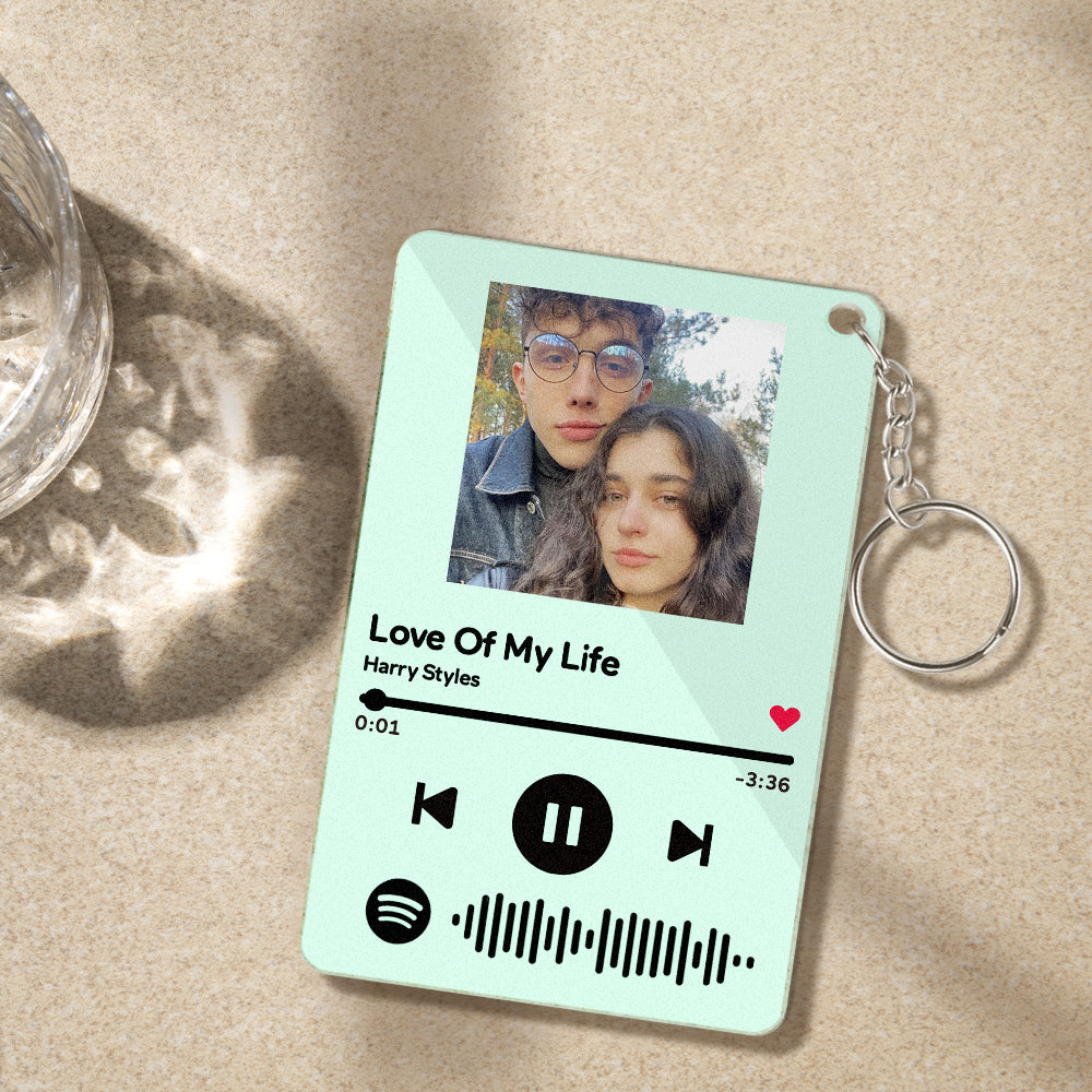 Custom Keychains Scannable Spotify Code Colorful Acrylic Music Gifts