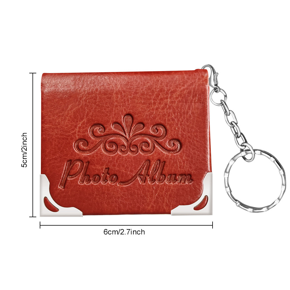Custom Photo Album Keychain Personalized Photo Leather Keychain Romantic Gift