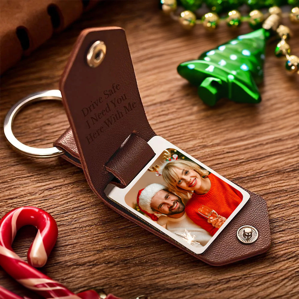 Unique Personalized Anniversary Calendar Date Photo Drive Safe Keychain Engagement Date Calendar Gift Christmas Gift