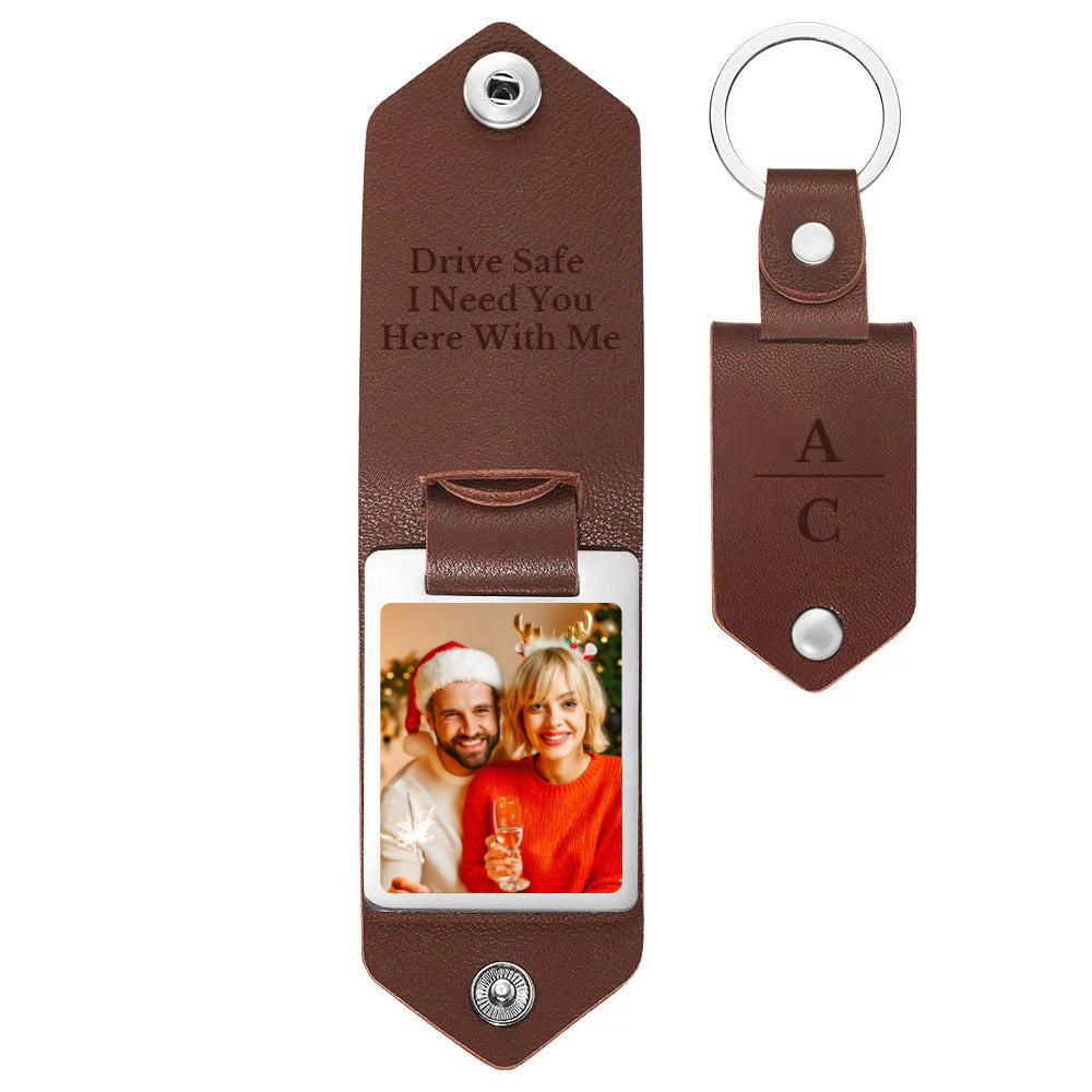 Unique Personalized Anniversary Calendar Date Photo Drive Safe Keychain Engagement Date Calendar Gift Christmas Gift