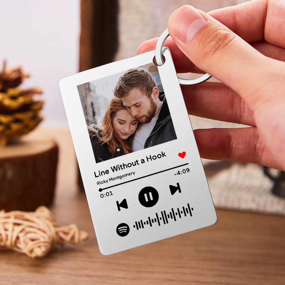 Custom Keychain With Picture Valentine's Day Birthday Gifts Personalized Keychains for Men Women