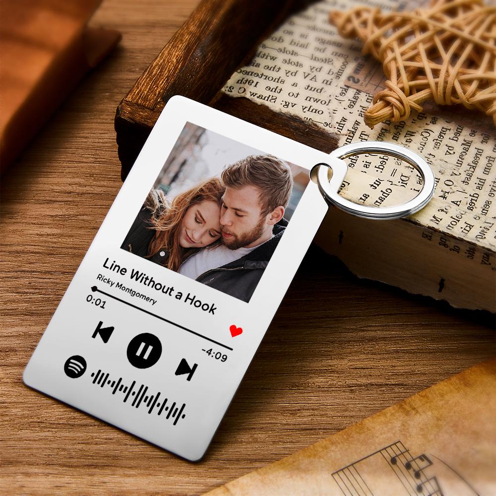 Custom Keychain With Picture Valentine's Day Birthday Gifts Personalized Keychains for Men Women